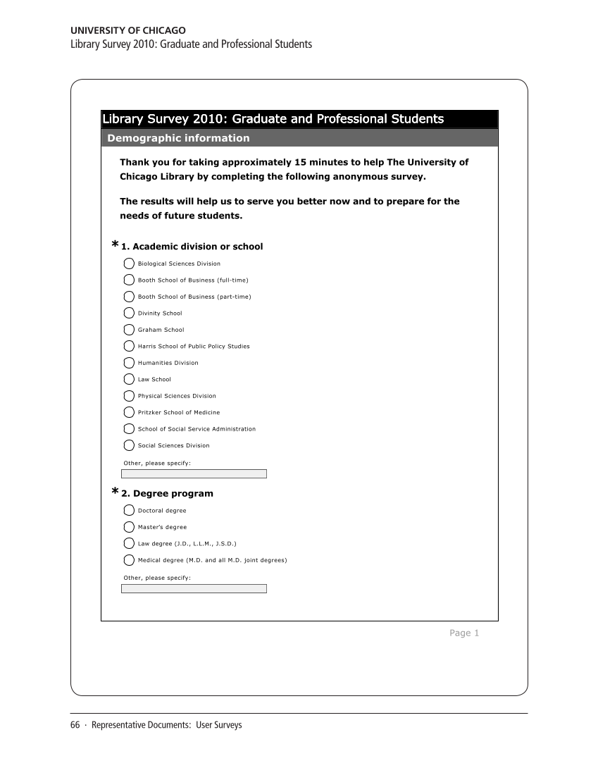 SPEC Kit 318: Impact Measures in Research Libraries (September 2010) page 66