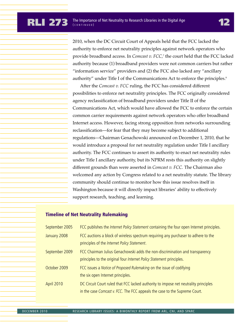 Research Library Issues, no. 273 (Dec. 2010) page 14