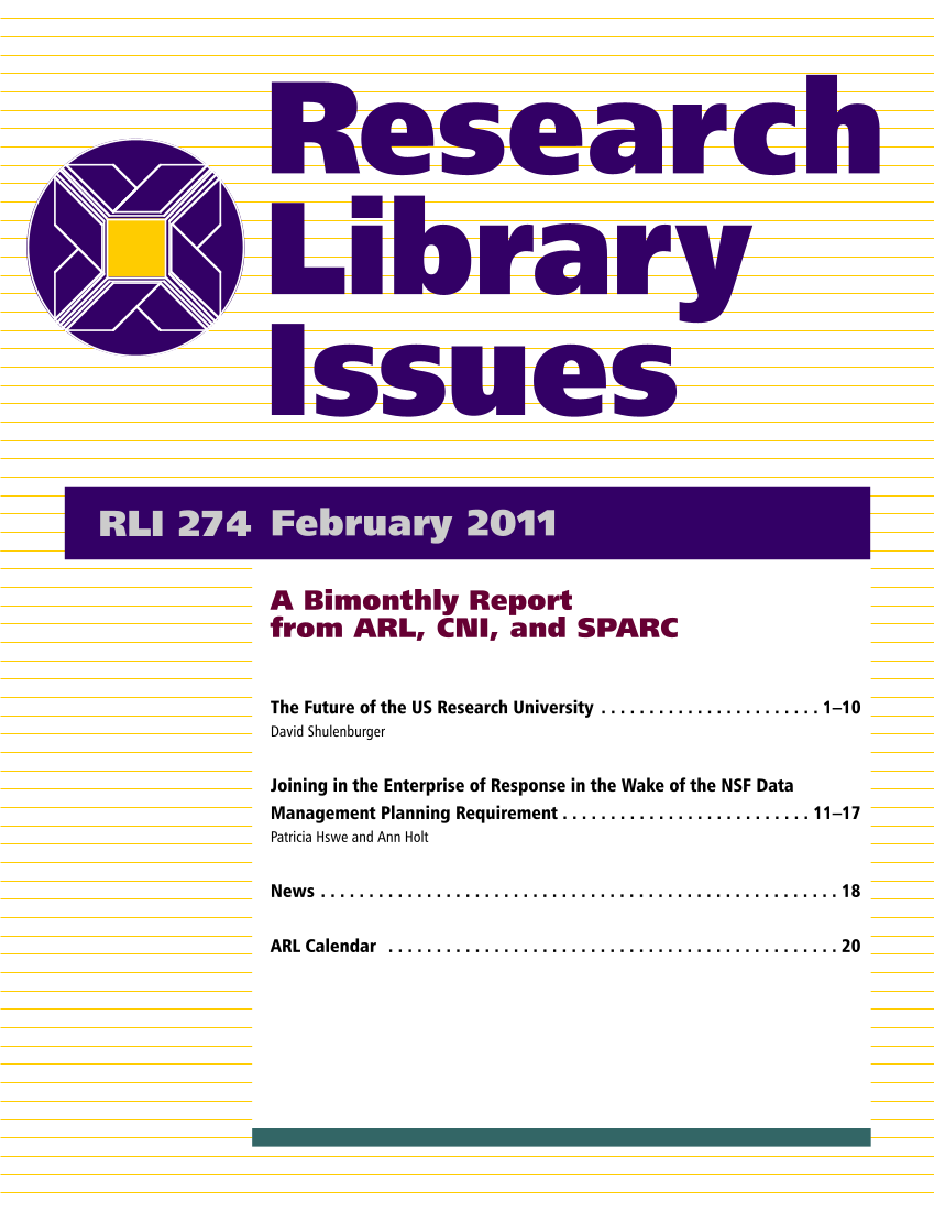 Research Library Issues, no. 274 (Feb. 2011) page