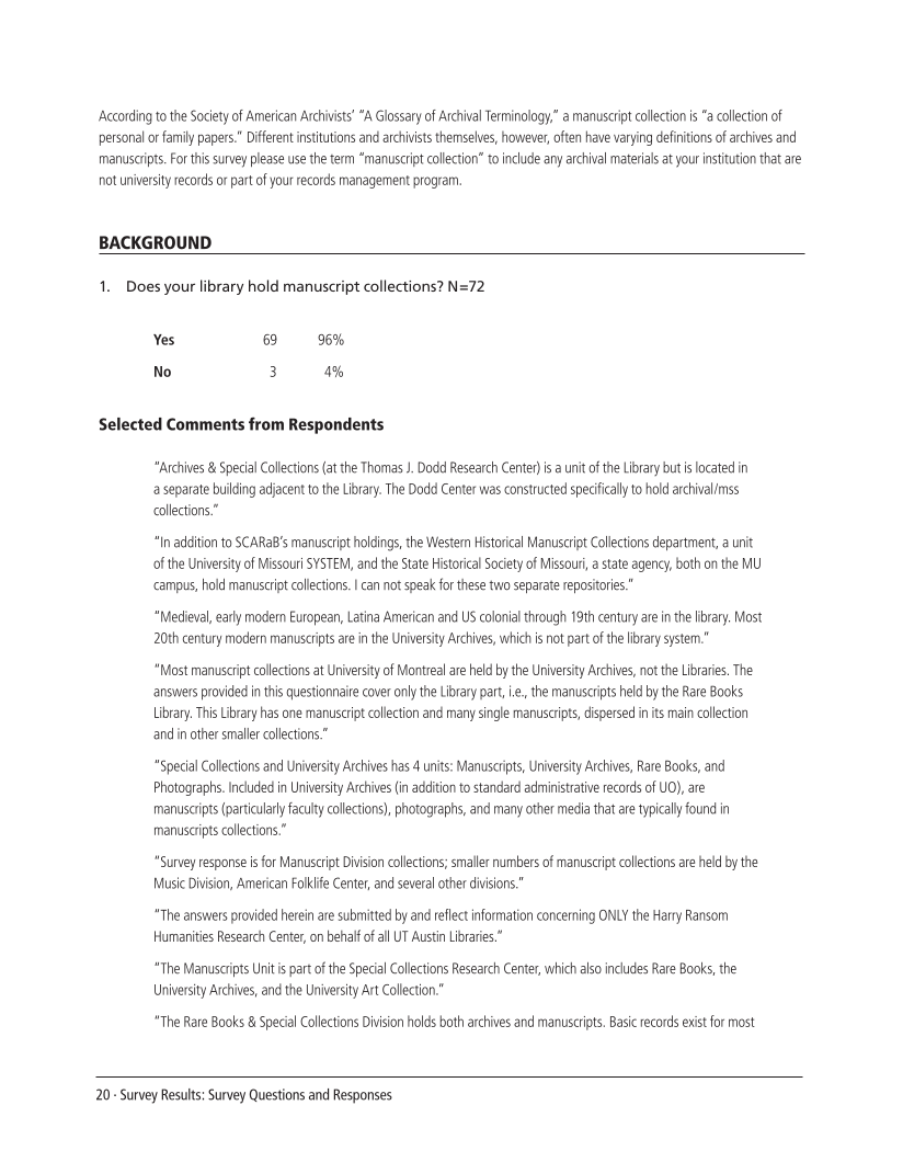 SPEC Kit 307: Manuscript Collections on the Web (October 2008) page 20