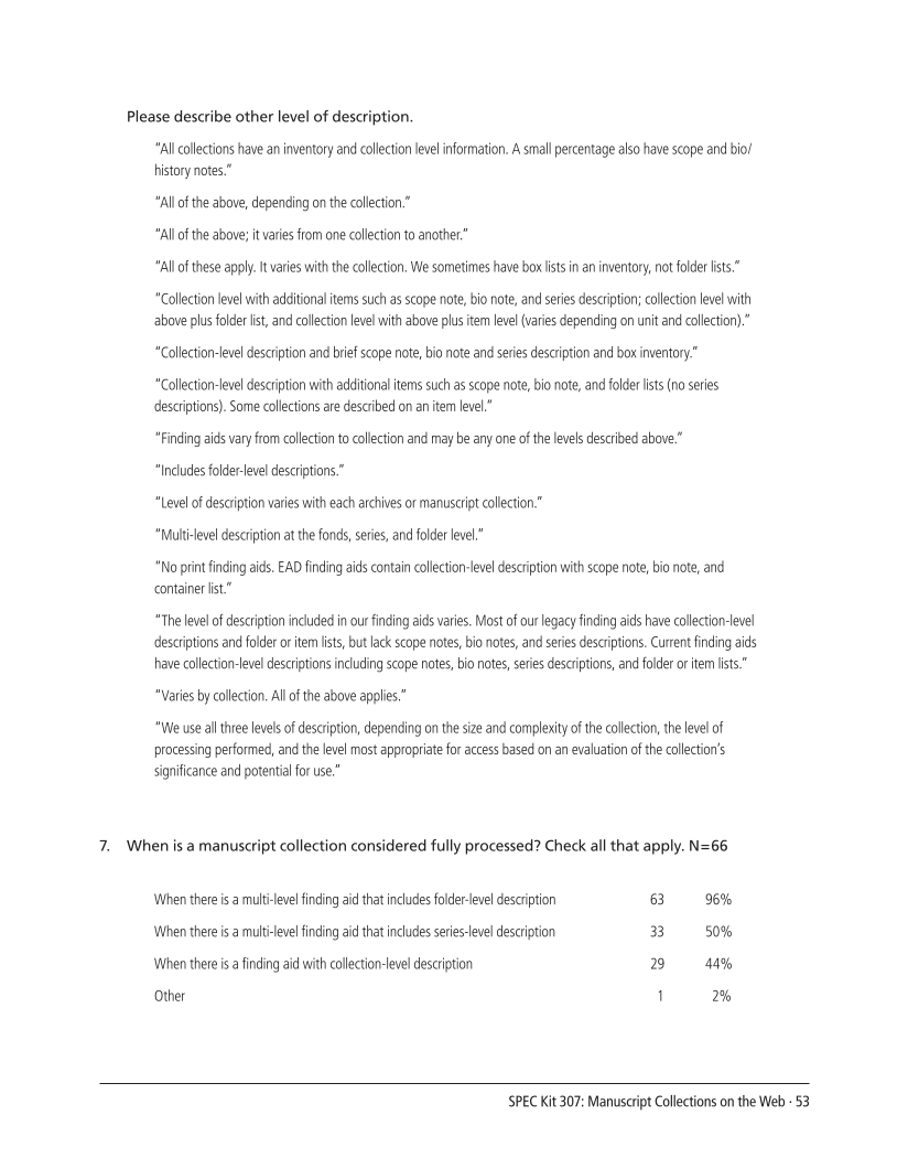 SPEC Kit 307: Manuscript Collections on the Web (October 2008) page 53