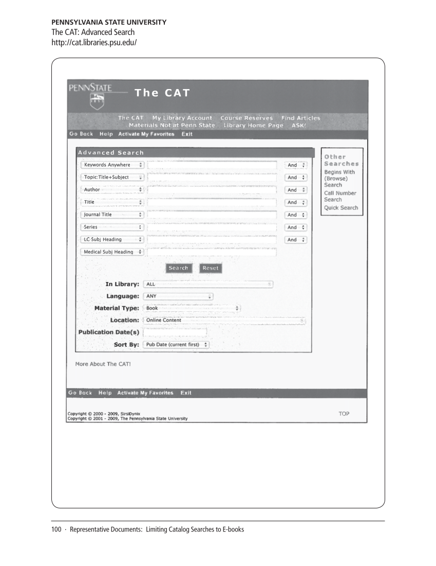 SPEC Kit 313: E-book Collections (October 2009) page 100