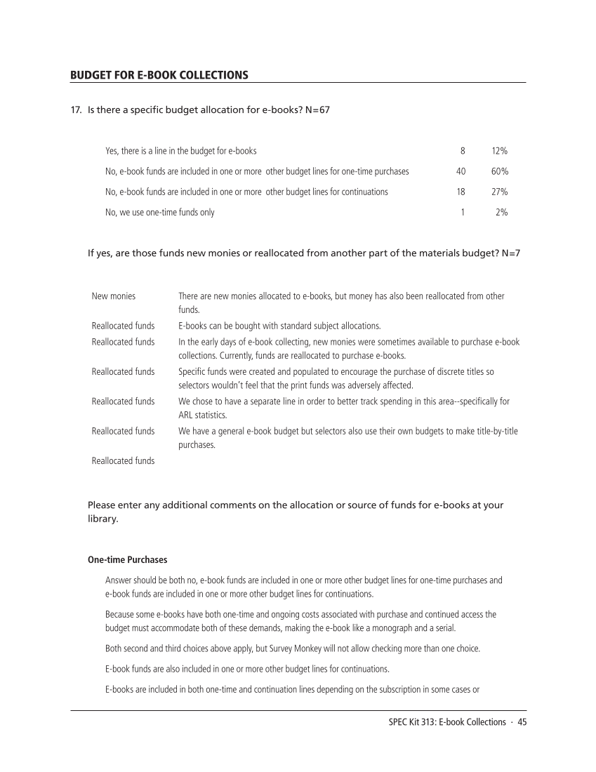 SPEC Kit 313: E-book Collections (October 2009) page 45