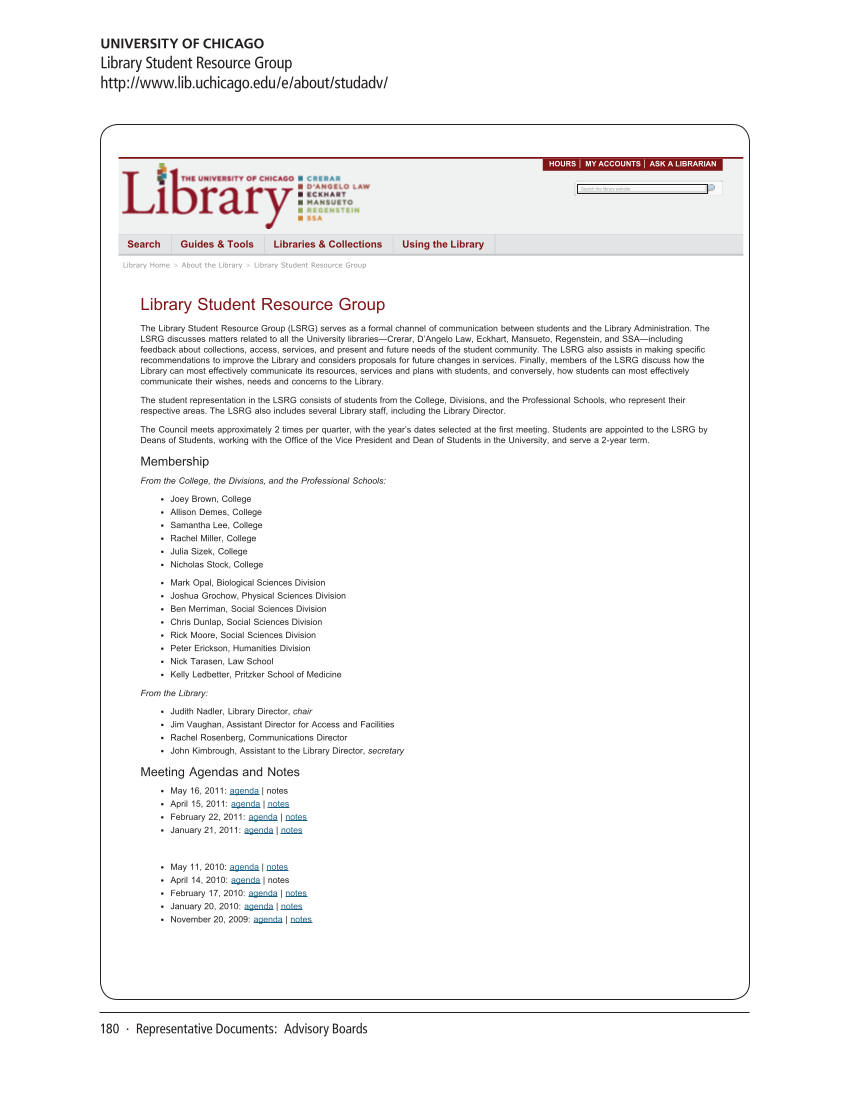 SPEC Kit 322: Library User Experience (July 2011) page 180