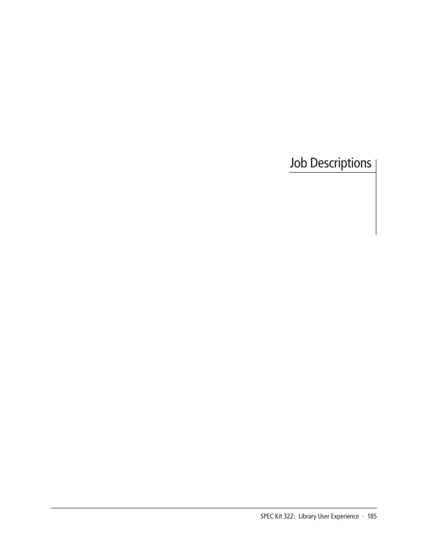 SPEC Kit 322: Library User Experience (July 2011) page 185