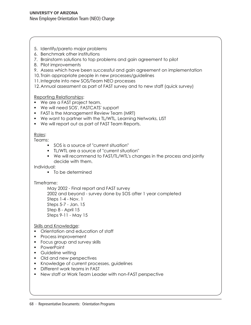 SPEC Kit 323: Socializing New Hires (August 2011) page 68