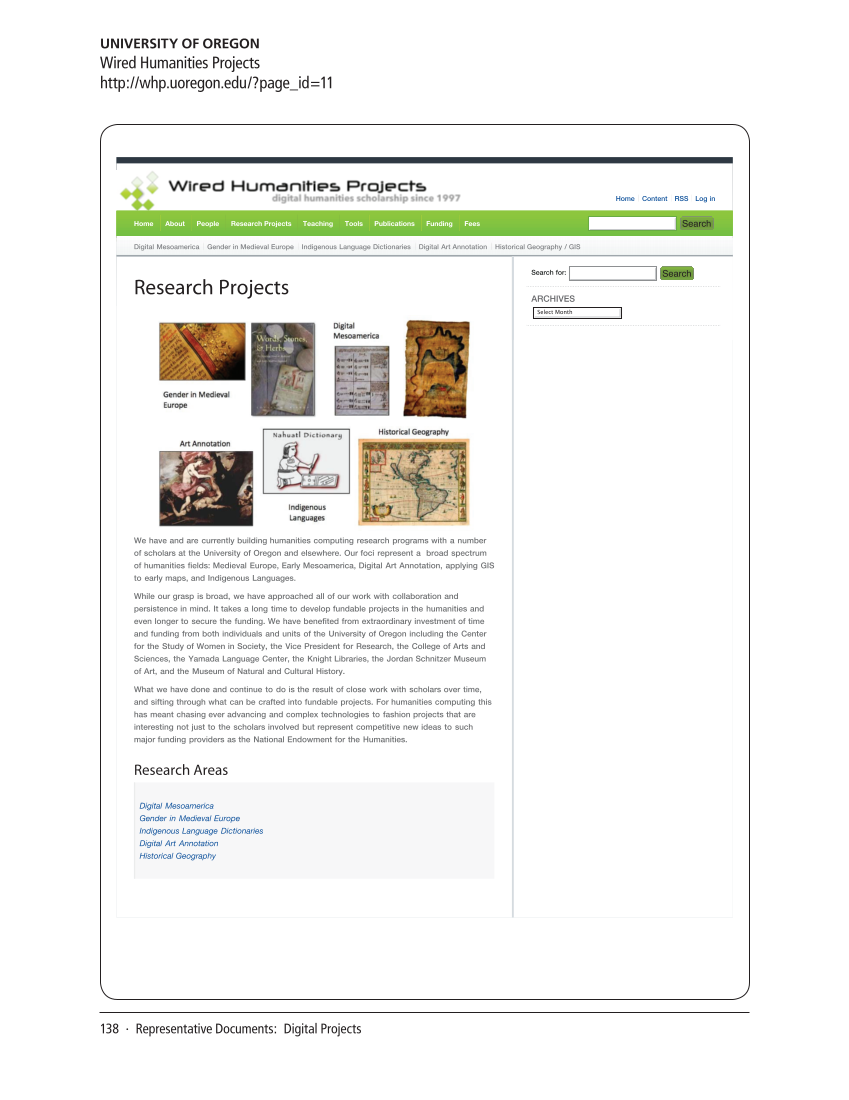 SPEC Kit 326: Digital Humanities (November 2011) page 138