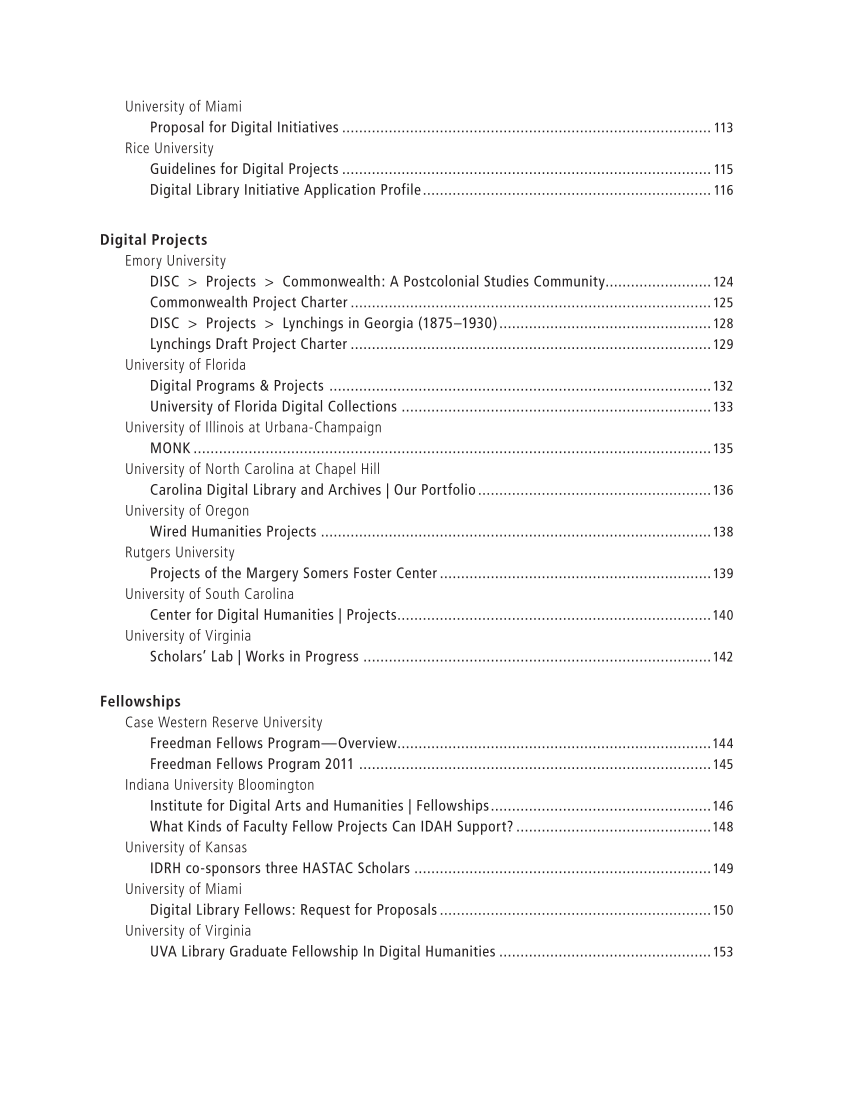 SPEC Kit 326: Digital Humanities (November 2011) page 7