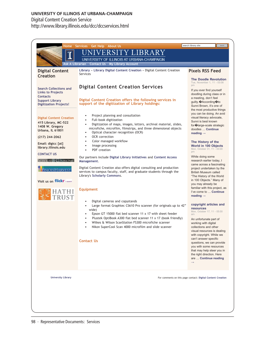SPEC Kit 326: Digital Humanities (November 2011) page 98