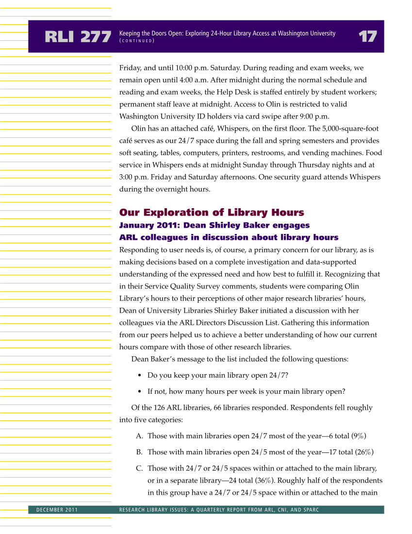 Research Library Issues, no. 277 (Dec. 2011) page 18