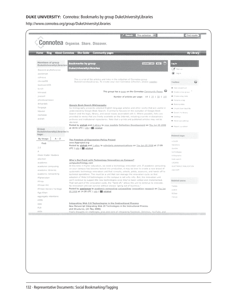 SPEC Kit 304: Social Software in Libraries (July 2008) page 132