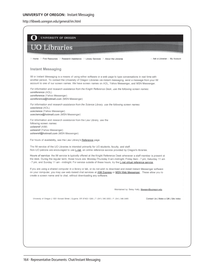 SPEC Kit 304: Social Software in Libraries (July 2008) page 164