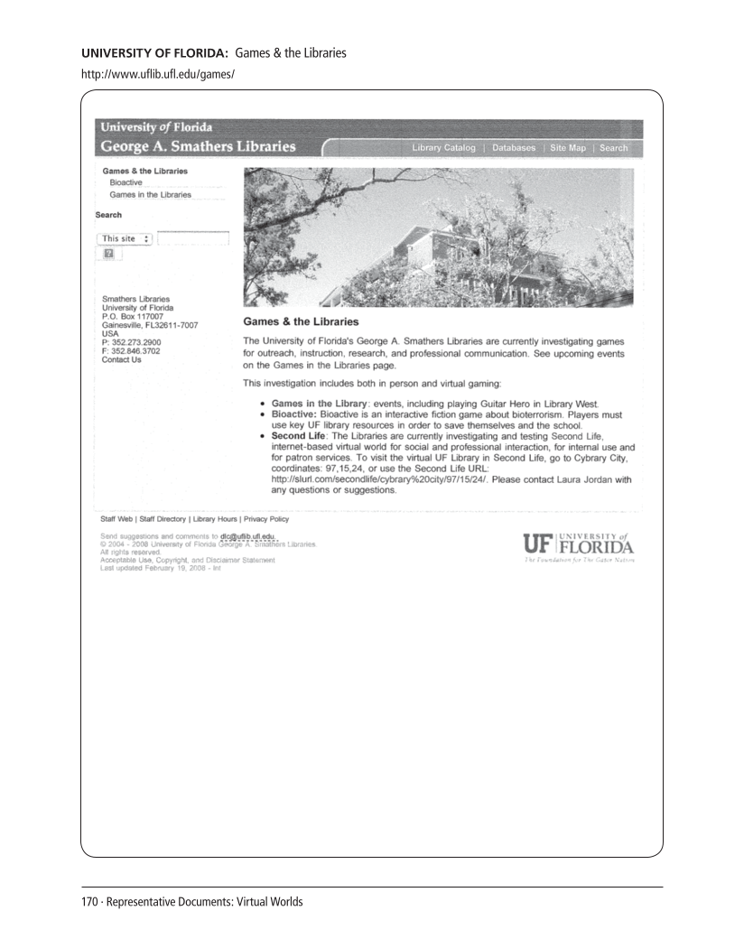 SPEC Kit 304: Social Software in Libraries (July 2008) page 170