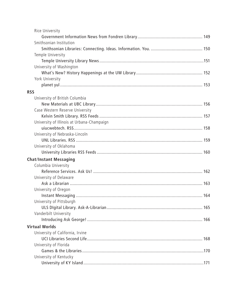 SPEC Kit 304: Social Software in Libraries (July 2008) page 7