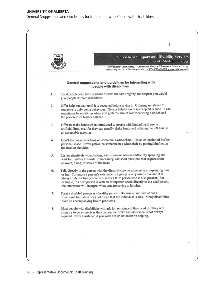 SPEC Kit 321: Services for Users with Disabilities (December 2010) page 170