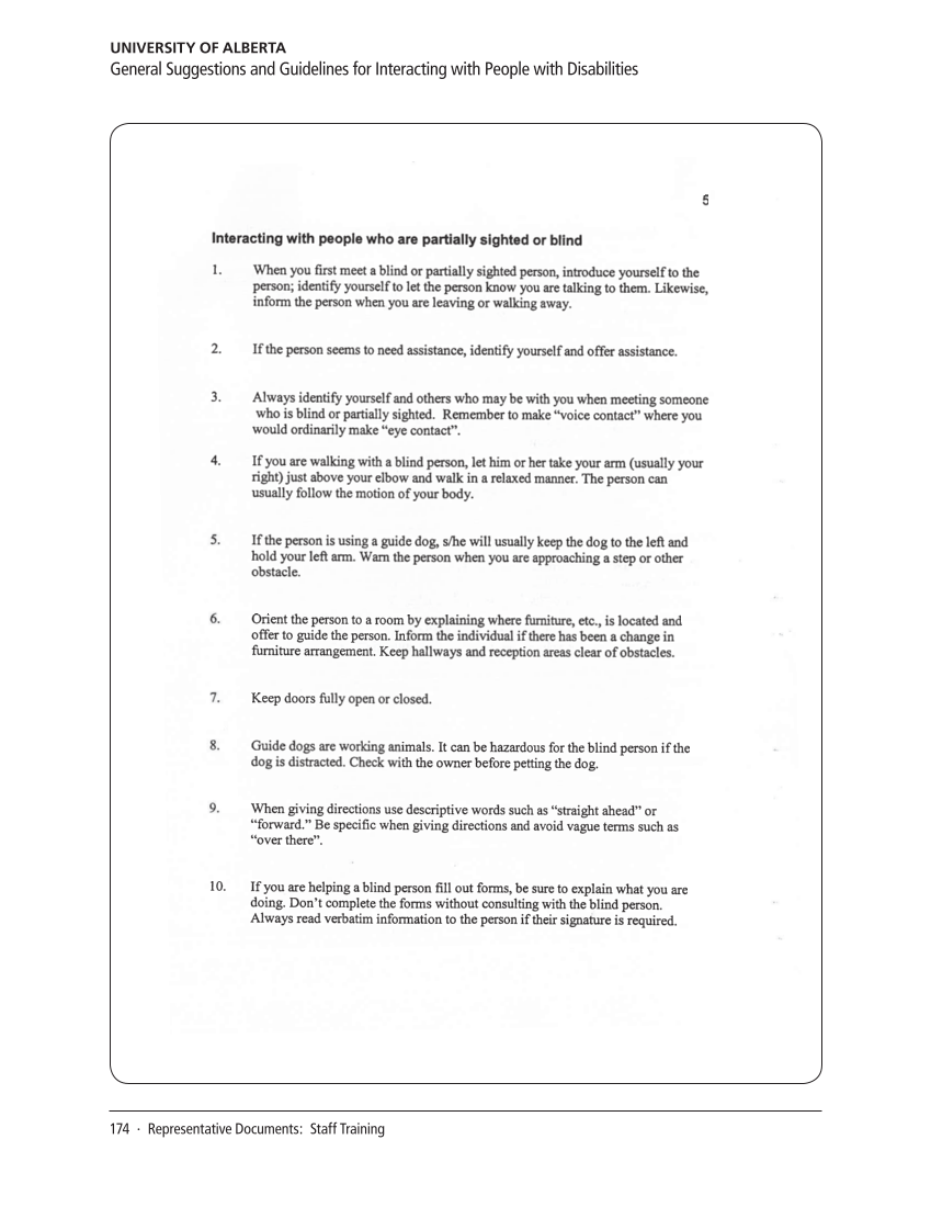 SPEC Kit 321: Services for Users with Disabilities (December 2010) page 174