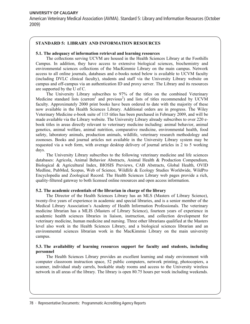 SPEC Kit 330: Library Contribution to Accreditation (September 2012) page 78