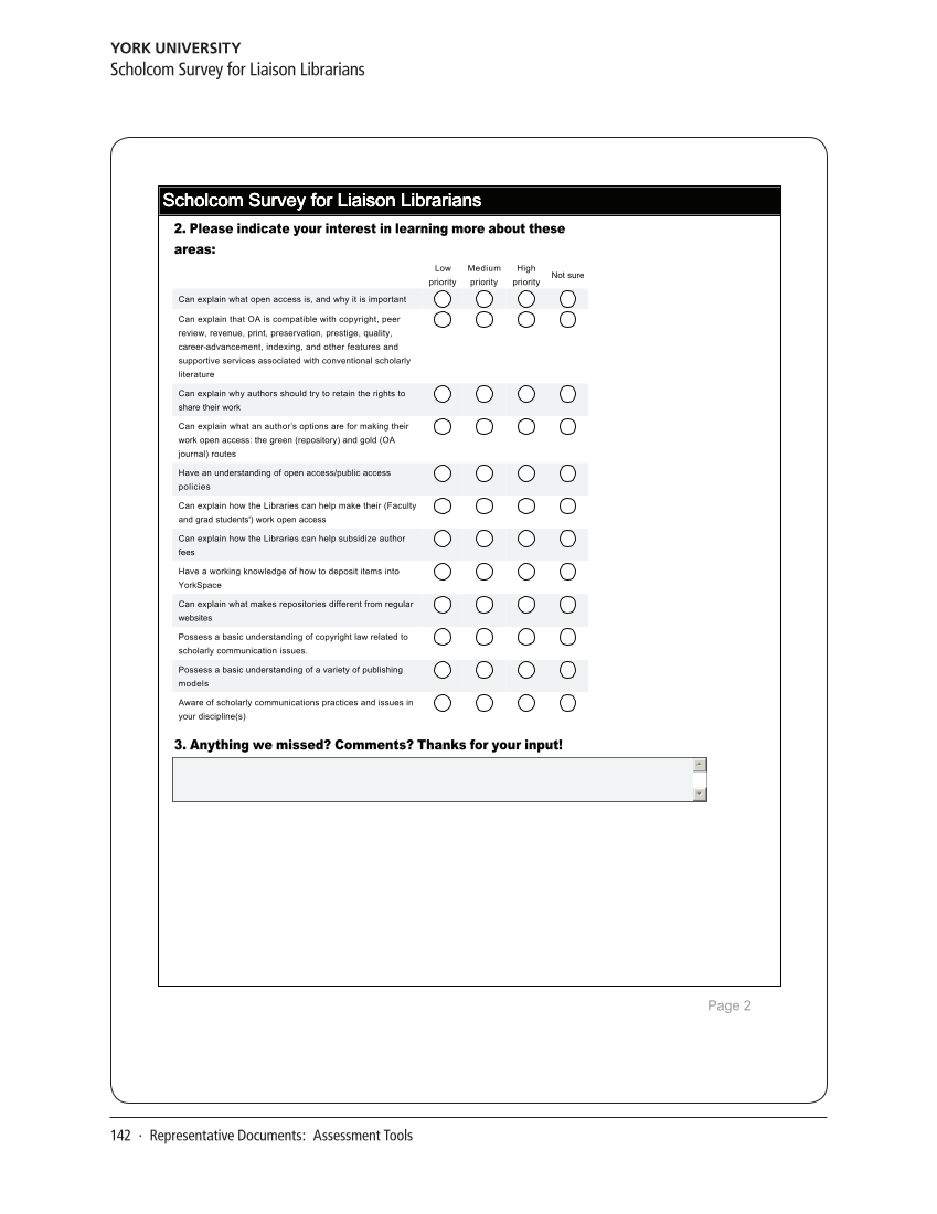 SPEC Kit 332: Organization of Scholarly Communication Services (November 2012) page 142