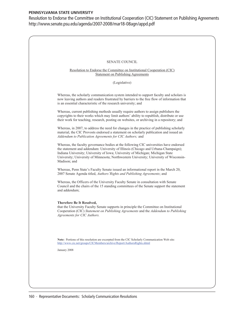 SPEC Kit 332: Organization of Scholarly Communication Services (November 2012) page 160