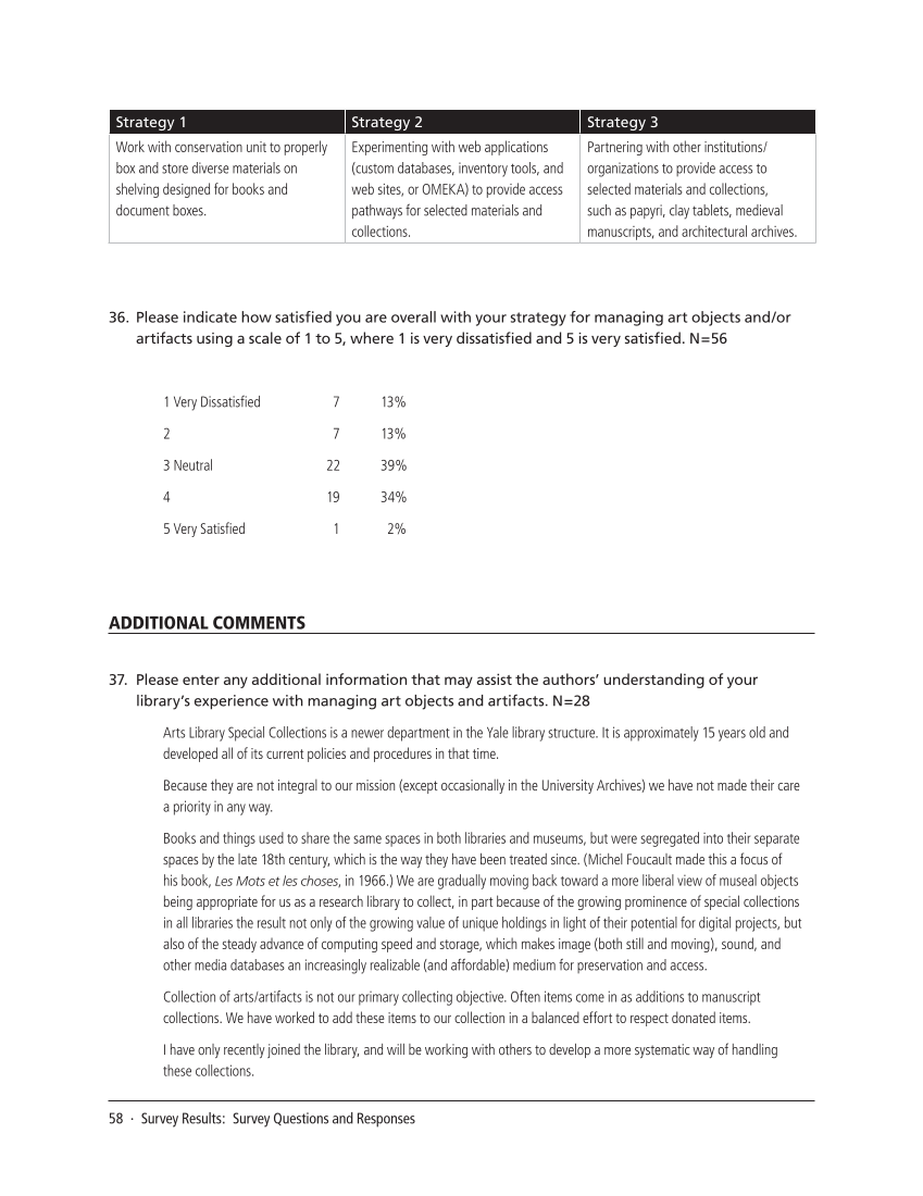 SPEC Kit 333: Art & Artifact Management (December 2012) page 58