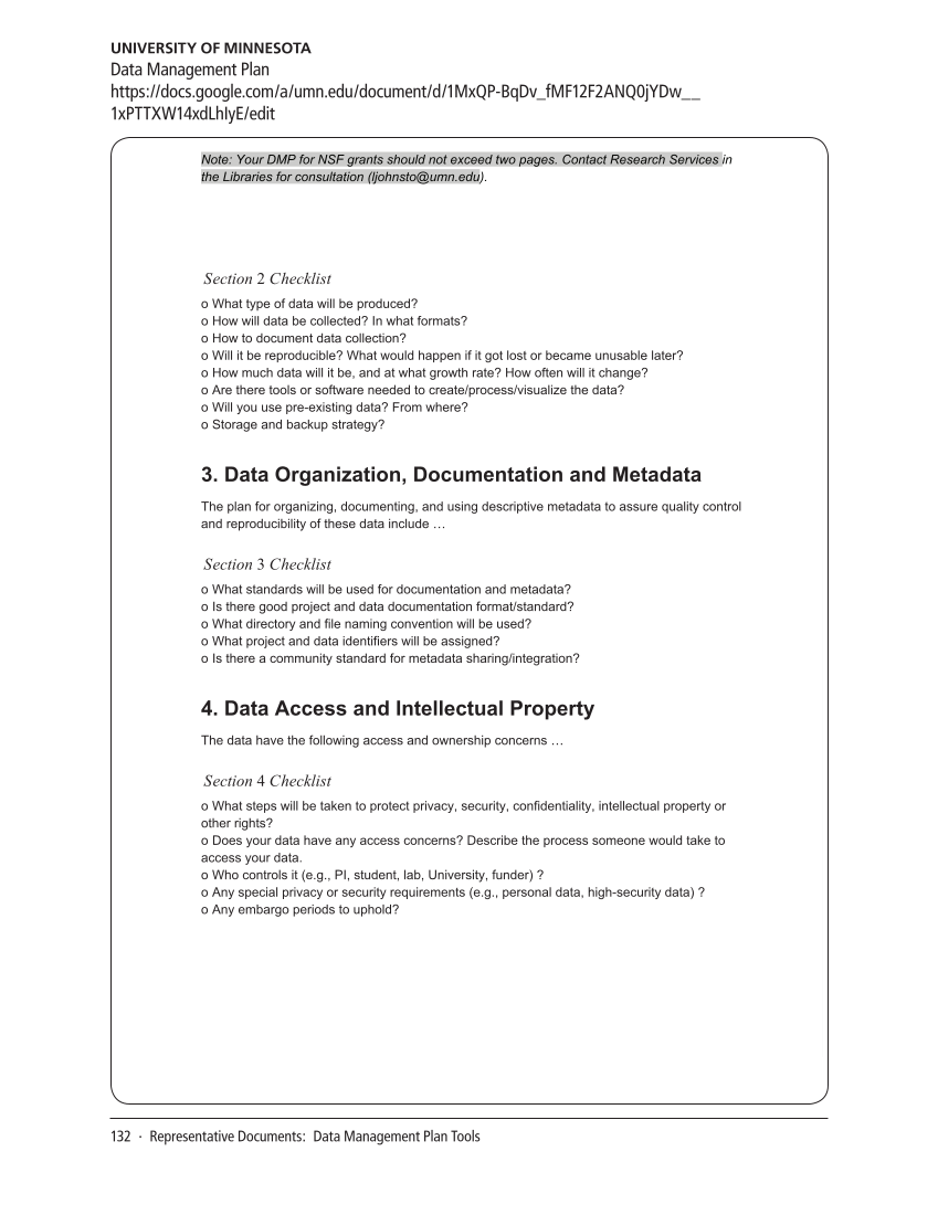 SPEC Kit 334: Research Data Management Services (July 2013) page 132