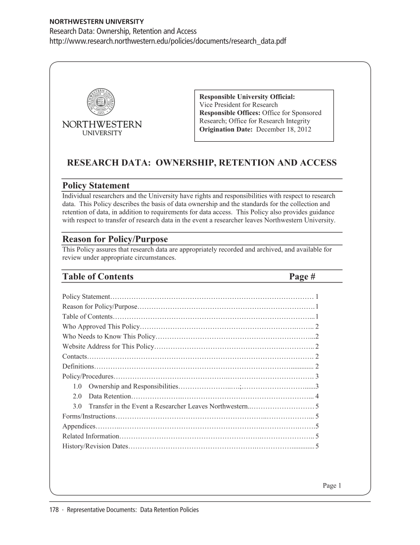 SPEC Kit 334: Research Data Management Services (July 2013) page 178