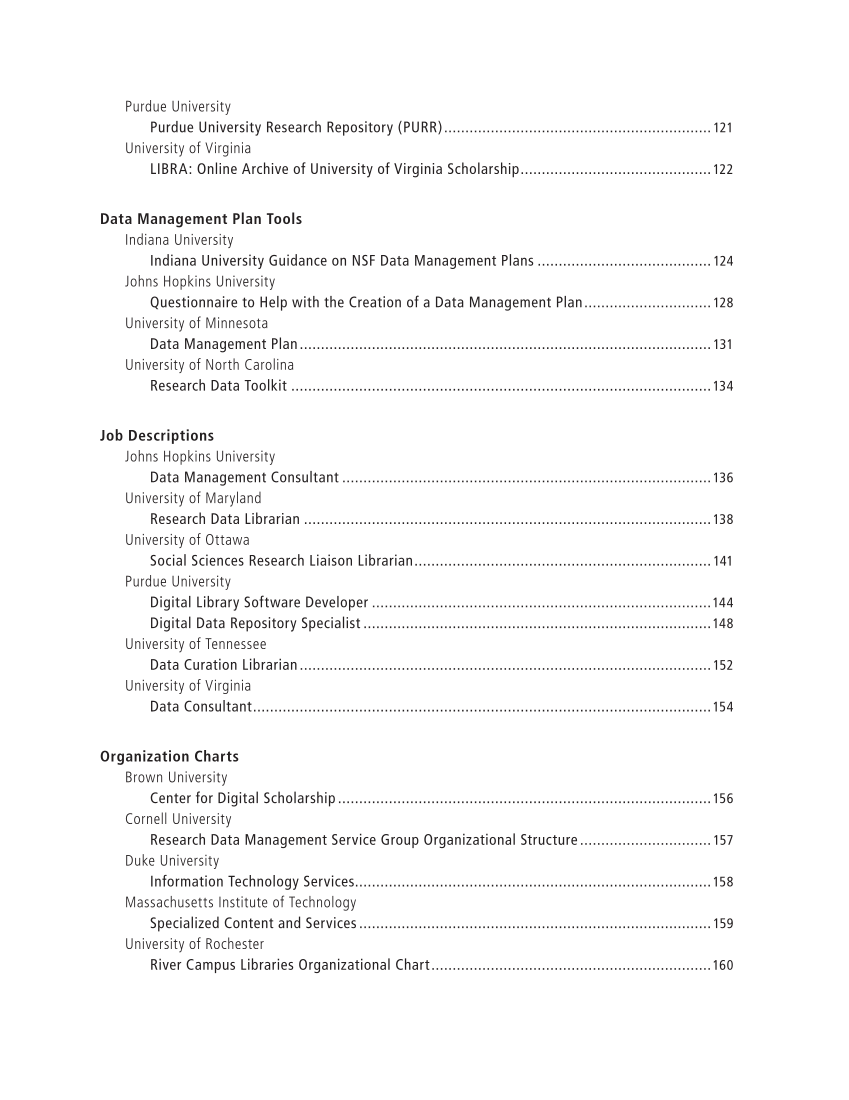 SPEC Kit 334: Research Data Management Services (July 2013) page 6