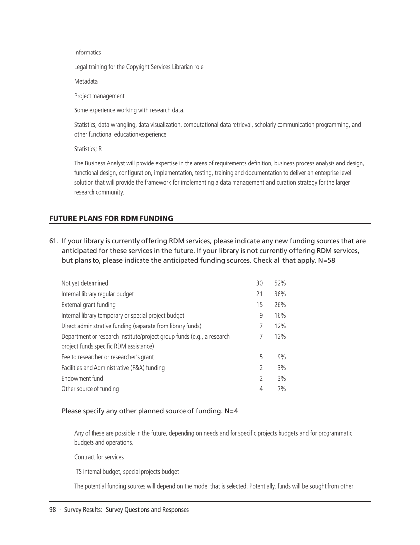 SPEC Kit 334: Research Data Management Services (July 2013) page 98