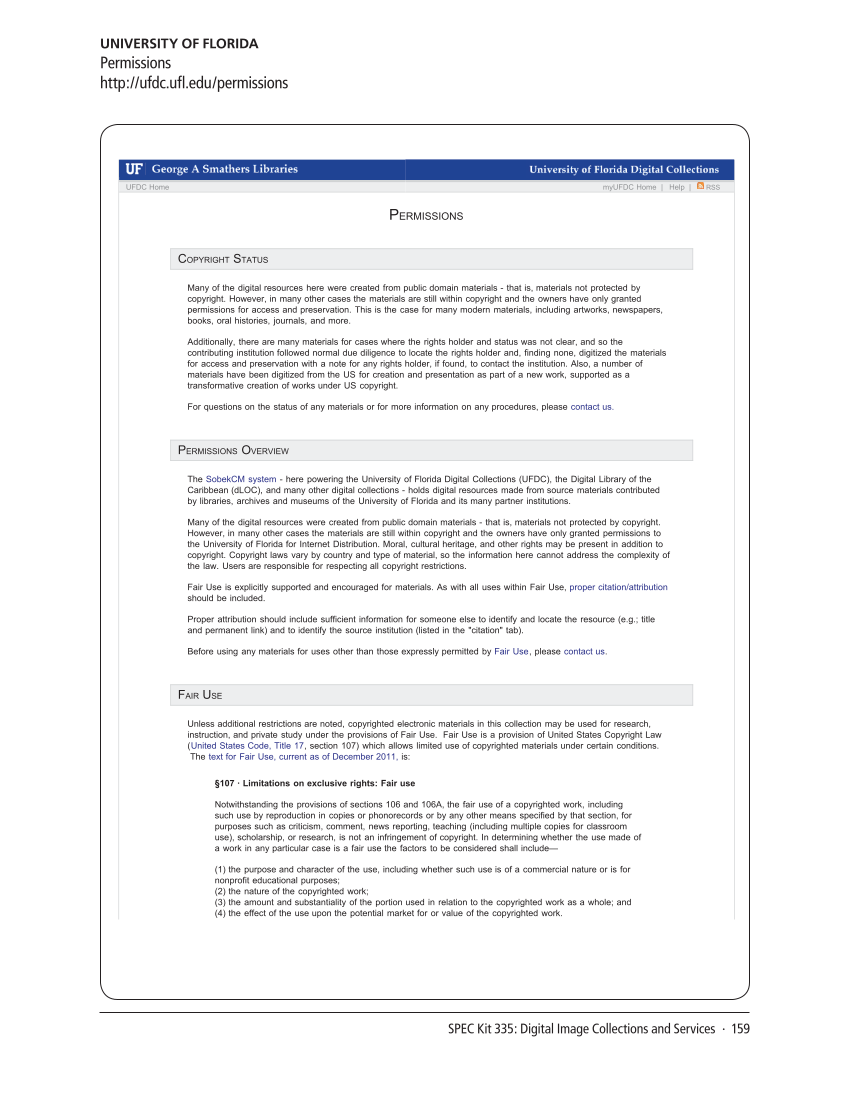 SPEC Kit 335: Digital Image Collections and Services (August 2013) page 159