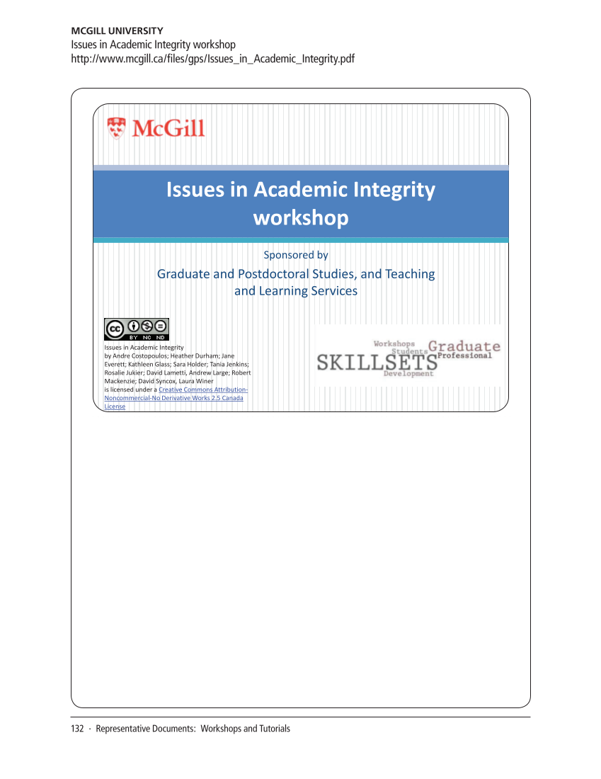 SPEC Kit 336: Responsible Conduct of Research Training (September 2013) page 132