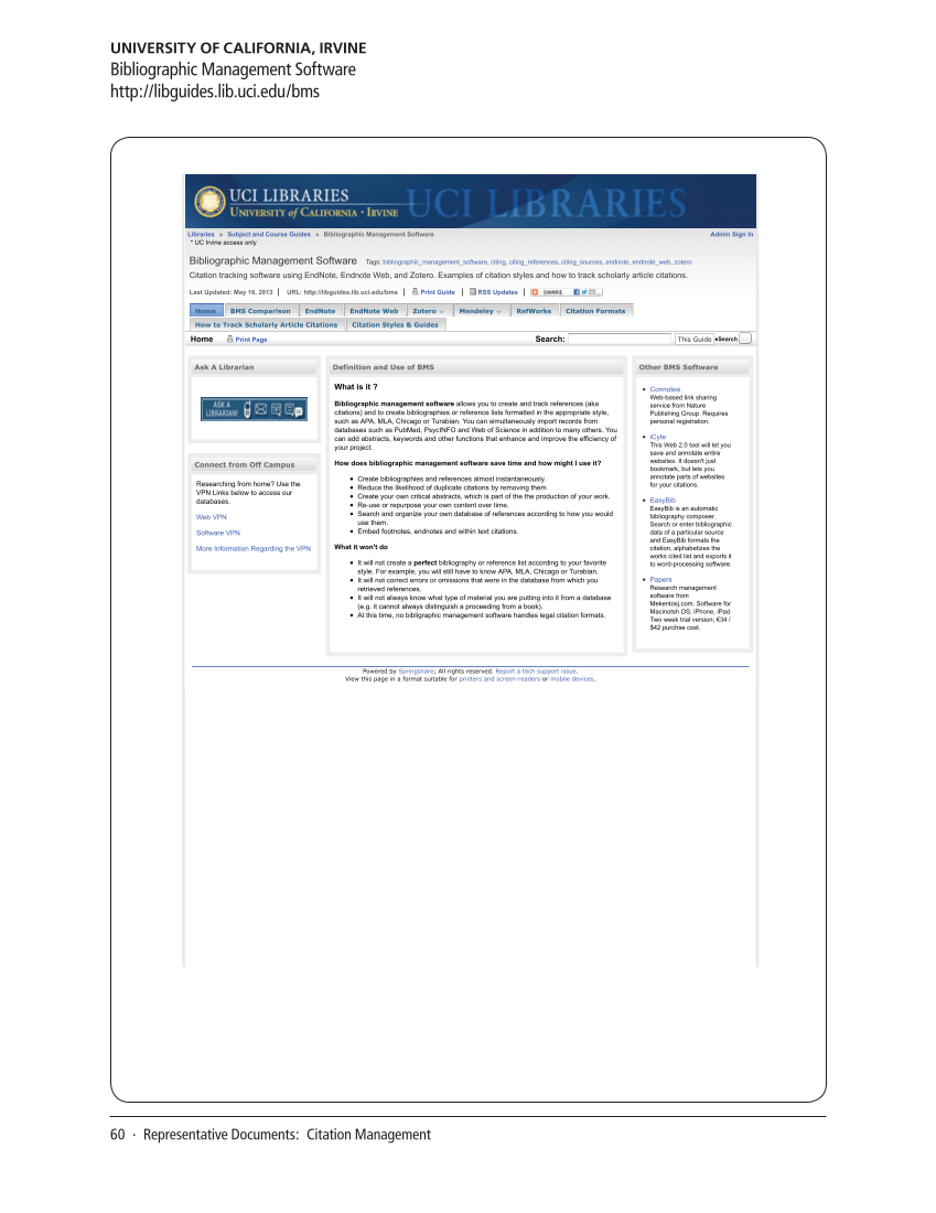 SPEC Kit 336: Responsible Conduct of Research Training (September 2013) page 60