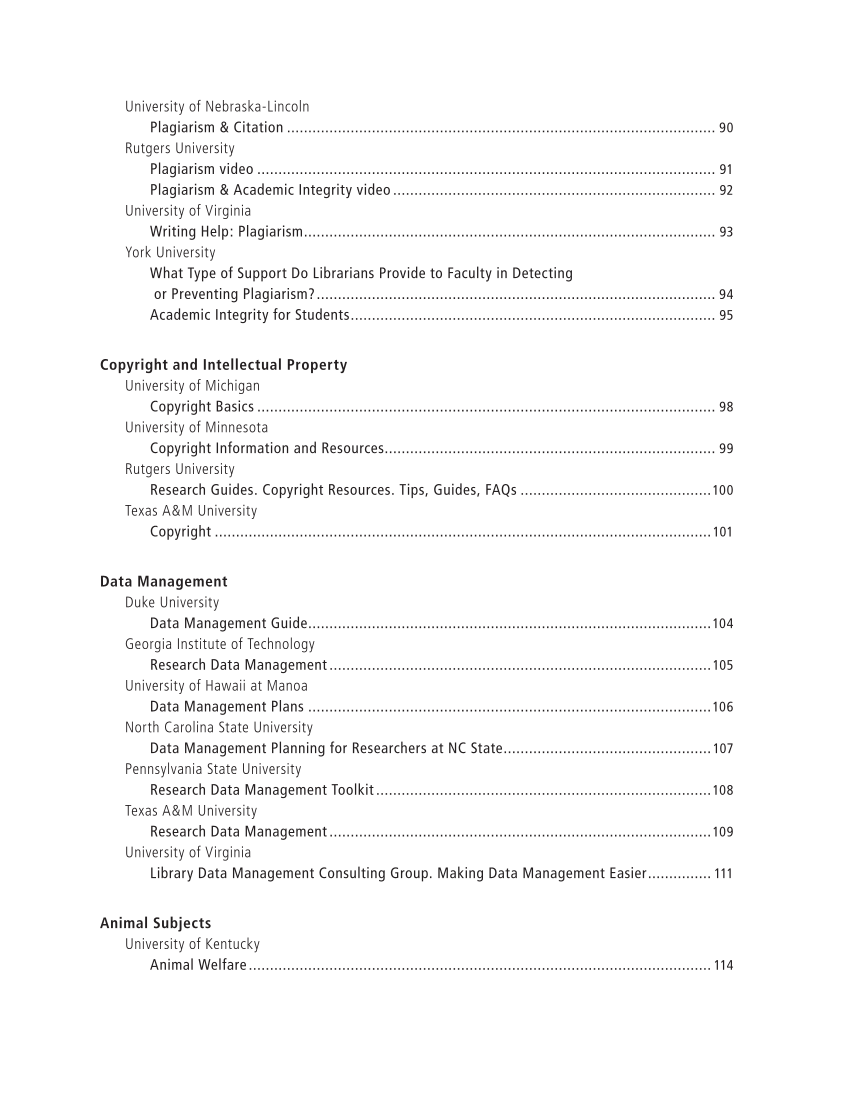 SPEC Kit 336: Responsible Conduct of Research Training (September 2013) page 7