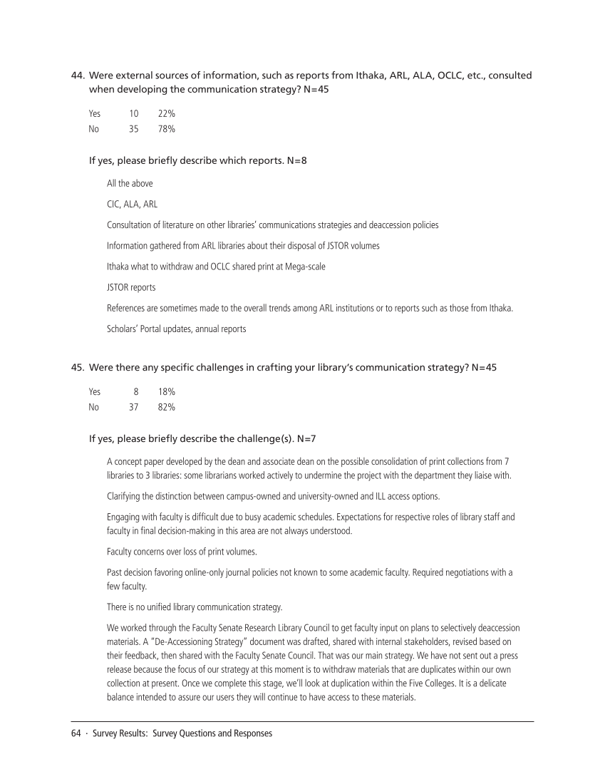 SPEC Kit 337: Print Retention Decision Making (October 2013) page 64