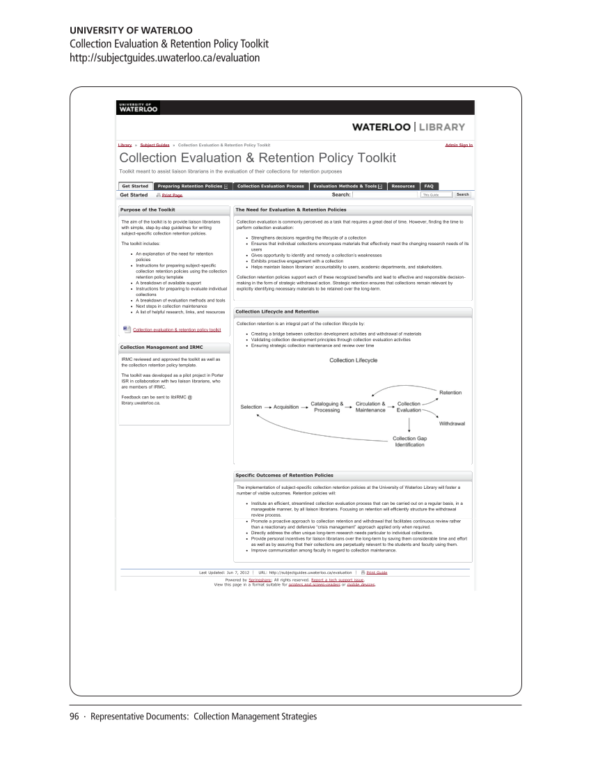SPEC Kit 337: Print Retention Decision Making (October 2013) page 96
