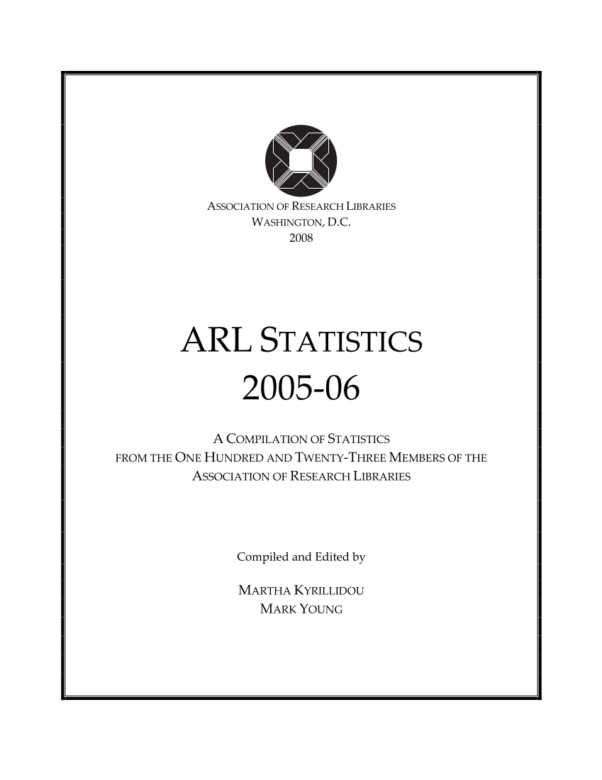 ARL Statistics 2005-2006 page