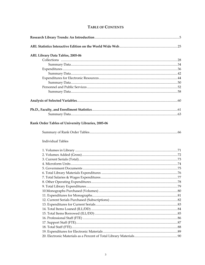 ARL Statistics 2005-2006 page 3