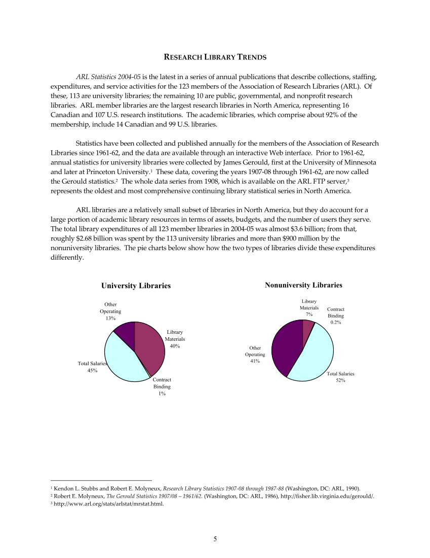 ARL Statistics 2004-2005 page 5