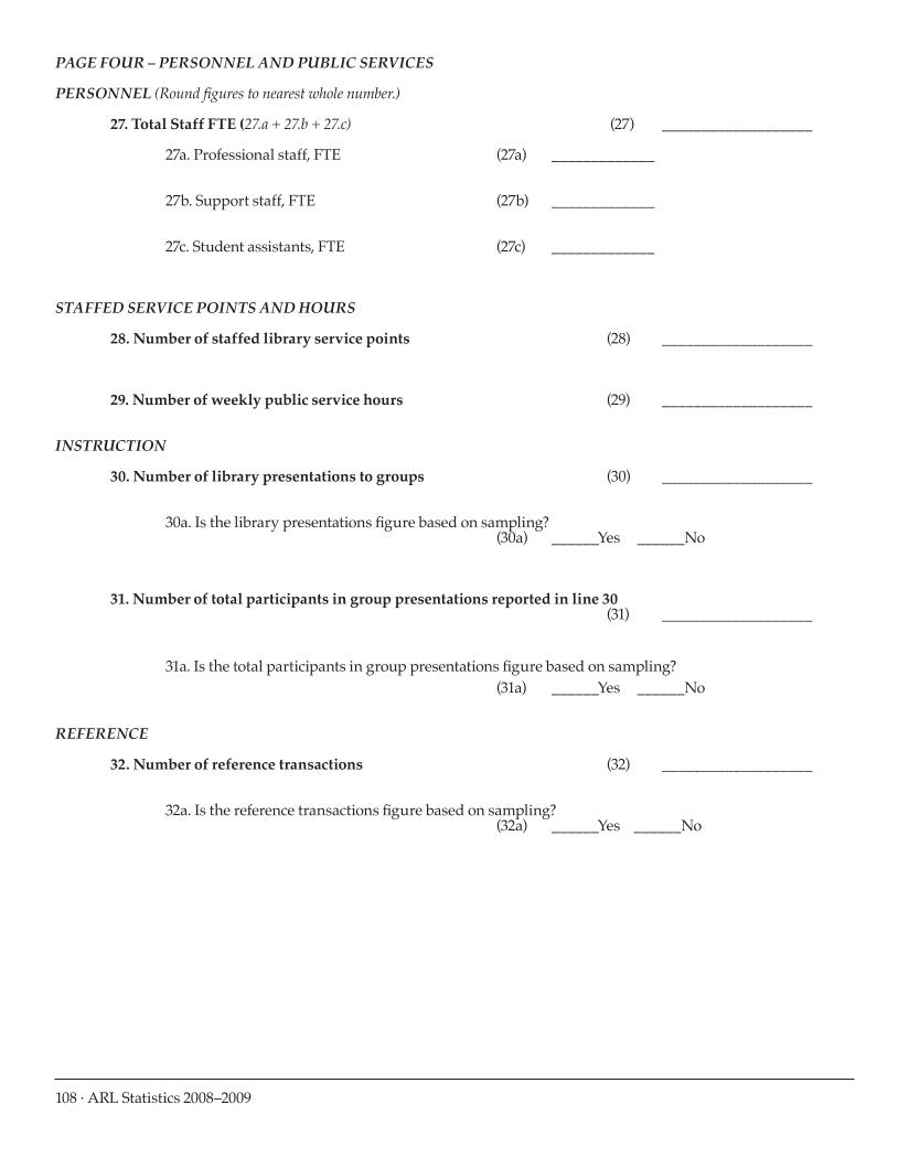 ARL Statistics 2008-2009 page 108