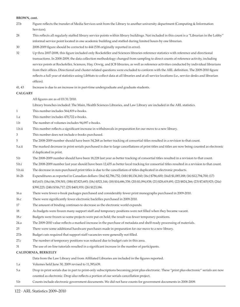 ARL Statistics 2009-2010 page 122