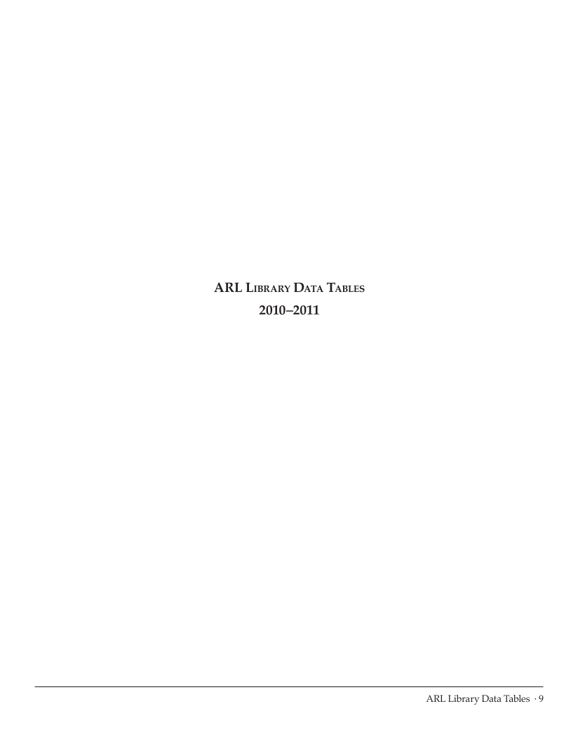 ARL Statistics 2010-2011 page 9