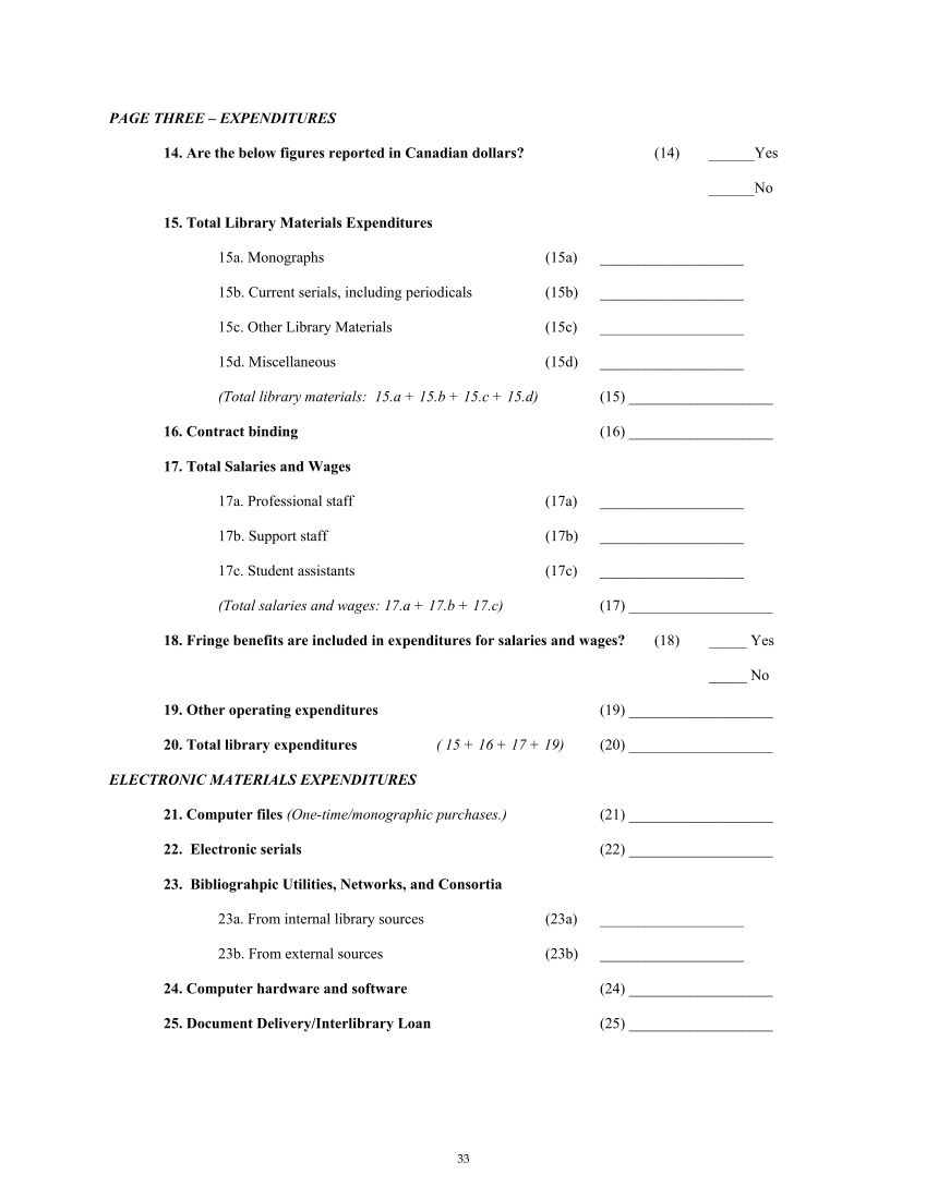 ARL Academic Law Library Statistics 2004–2005 page 33