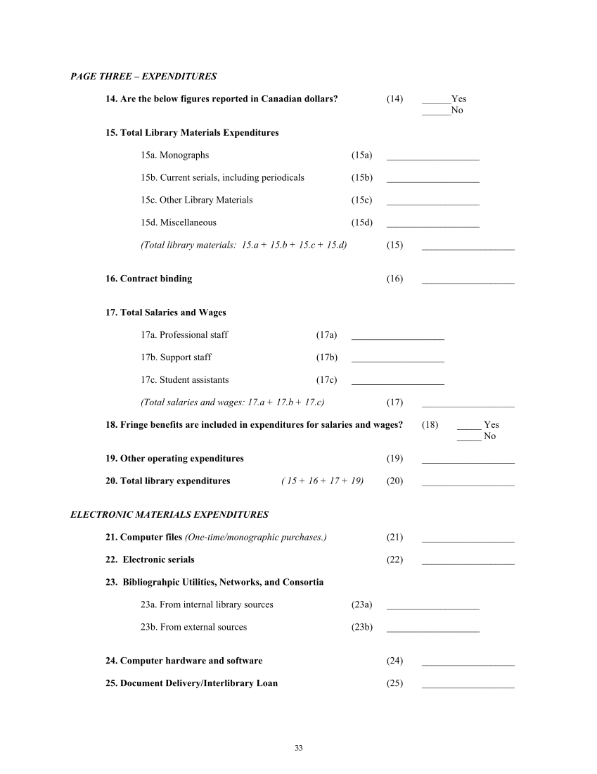 ARL Academic Law Library Statistics 2005–2006 page 33