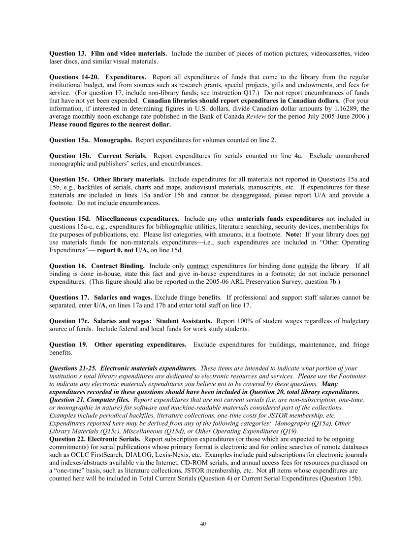 ARL Academic Law Library Statistics 2005–2006 page 40