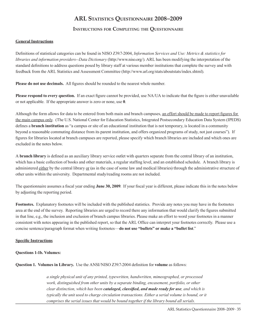 ARL Academic Law Library Statistics 2008-2009 page 35