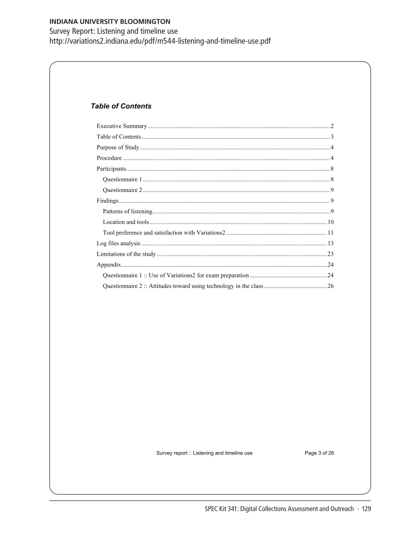SPEC Kit 341: Digital Collections Assessment and Outreach (August 2014) page 129