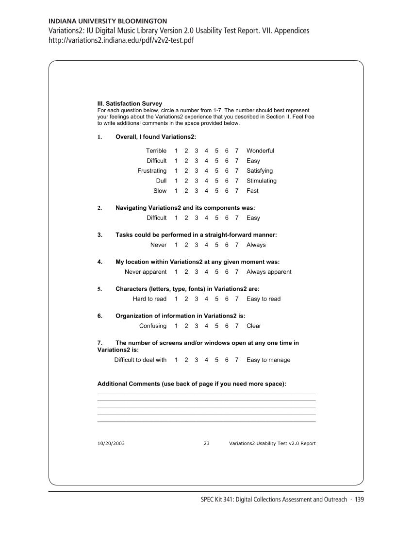 SPEC Kit 341: Digital Collections Assessment and Outreach (August 2014) page 139