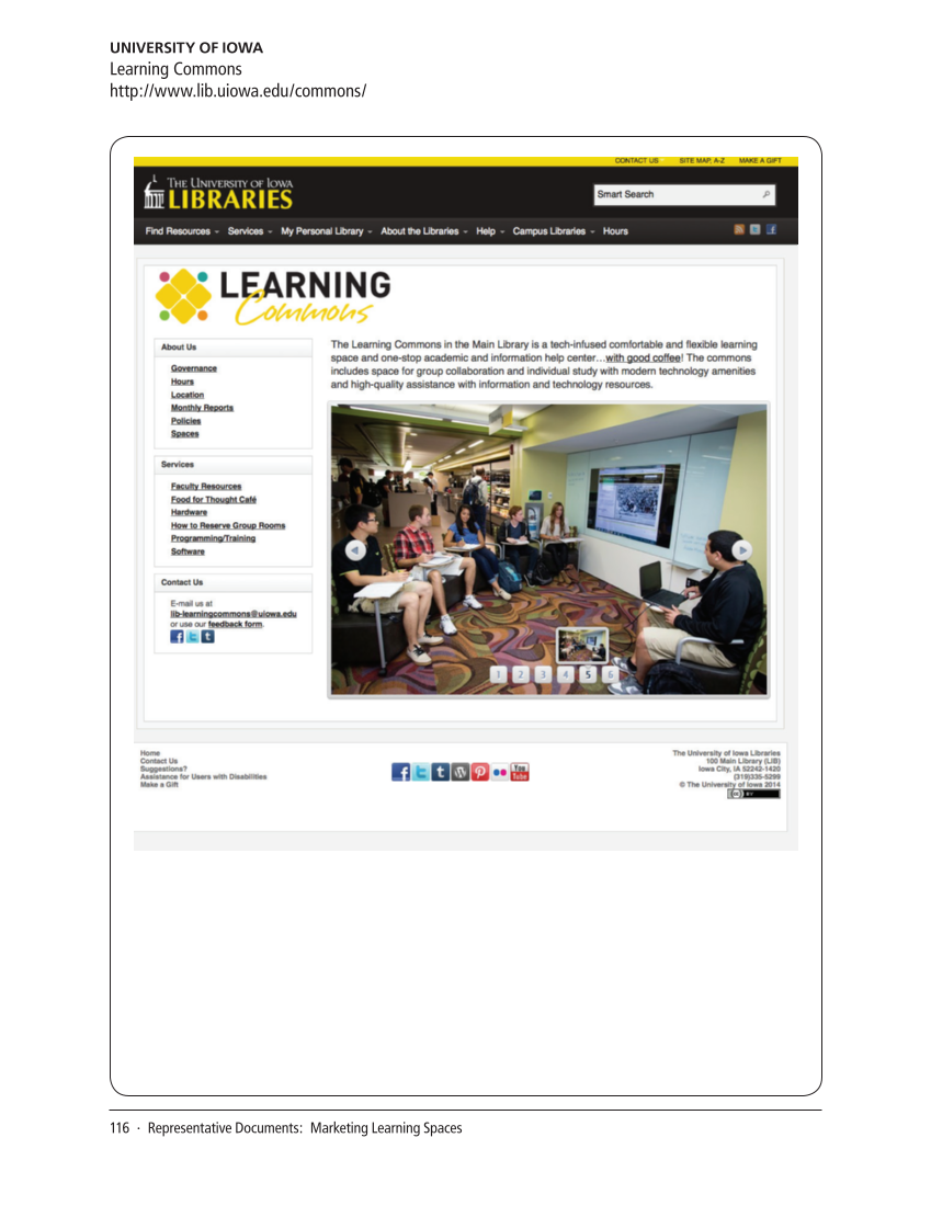 SPEC Kit 342: Next-Gen Learning Spaces (September 2014) page 116