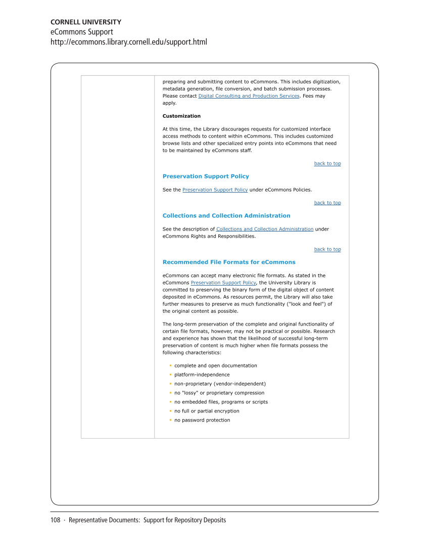 SPEC Kit 343: Library Support for Faculty/Researcher Publishing (October 2014) page 108