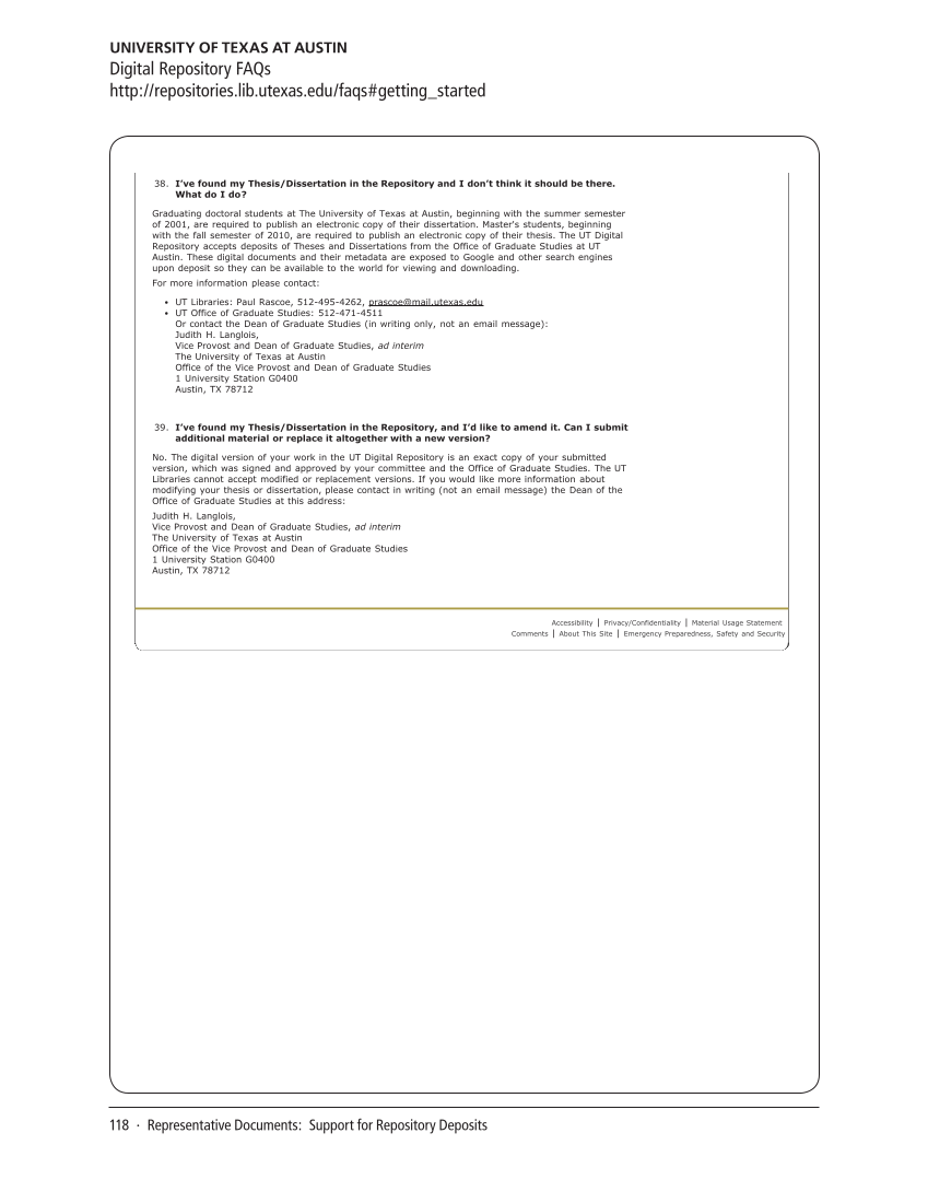 SPEC Kit 343: Library Support for Faculty/Researcher Publishing (October 2014) page 118