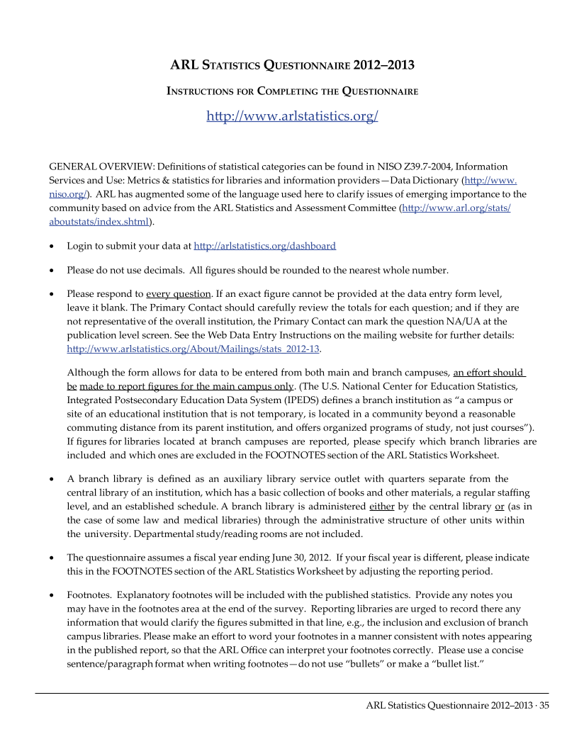 ARL Academic Law Library Statistics 2012-2013 page 35